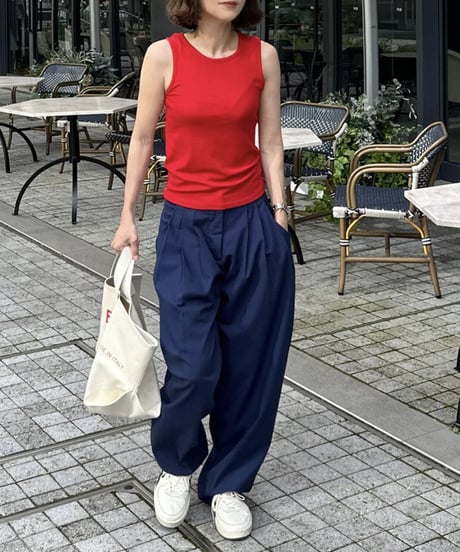 wide slacks navy