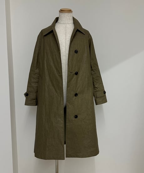 linen balmachan coat