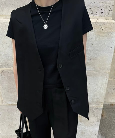 cotton linen vest & slacks
