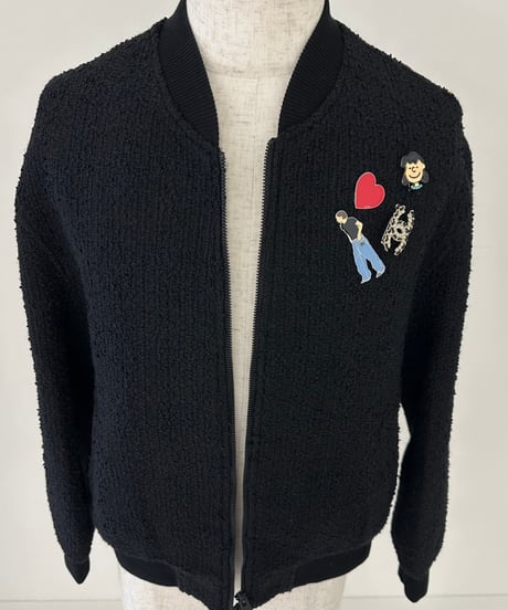 tweed blouson