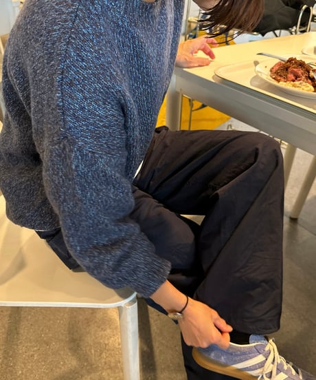 mix blue knit
