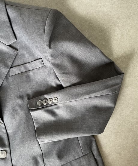 over size set up suit(gray/beige)