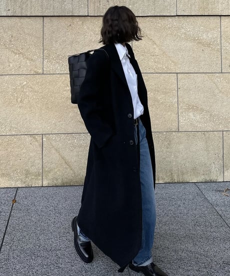 gentleman wool coat(black)