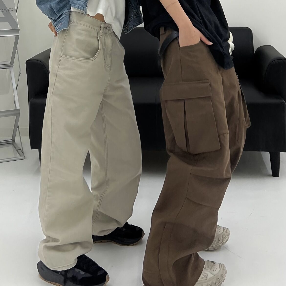 最終お値下げok soon．オクスンミリタリーカーゴパンツ