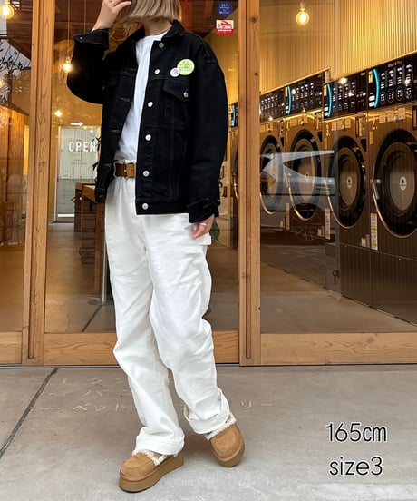 ok.soon×piccadilly cotton white painter pants