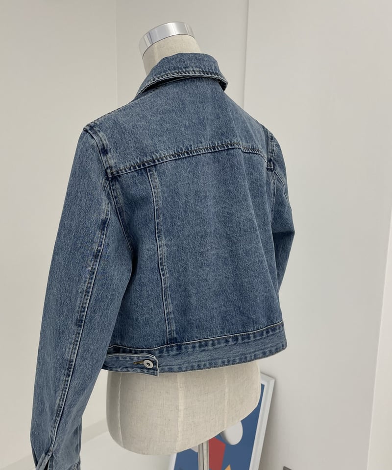 croped denim jacket blue | ok.soon croped denim jacket blue | ok.soon