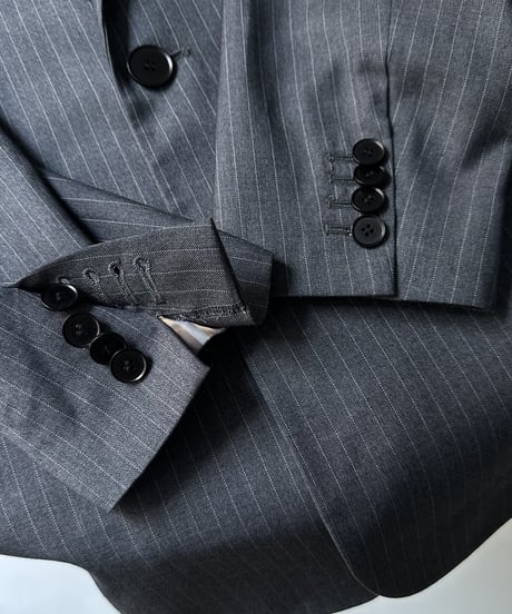 pinstripe tailored jacket