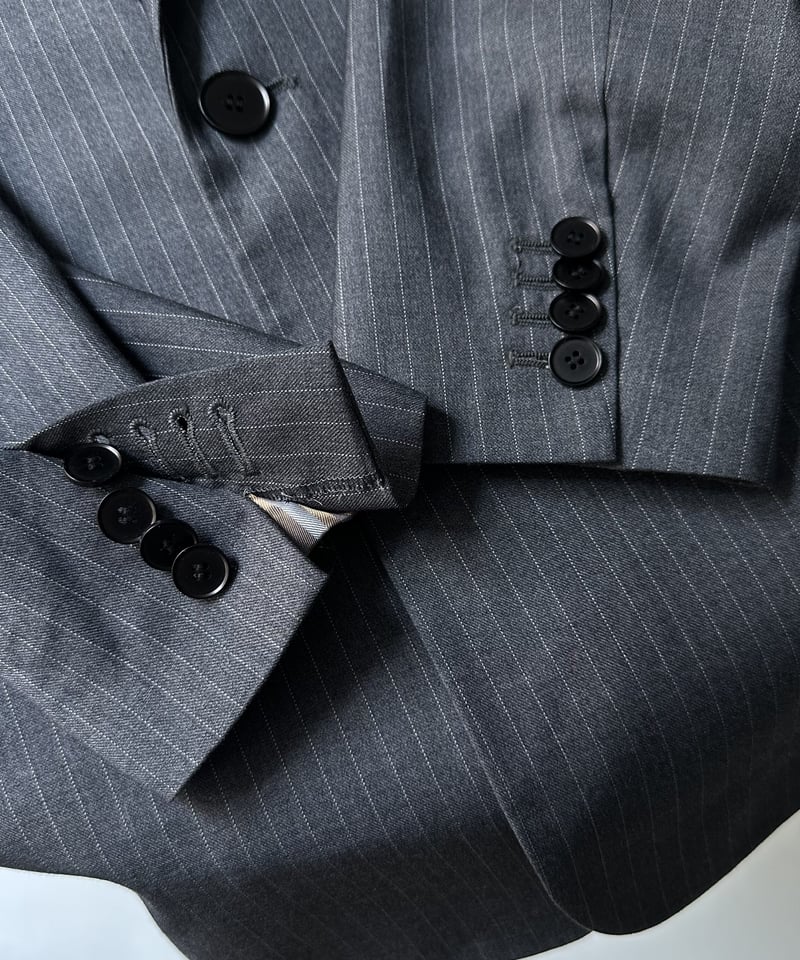 pinstripe tailored jacket | ok.soon 