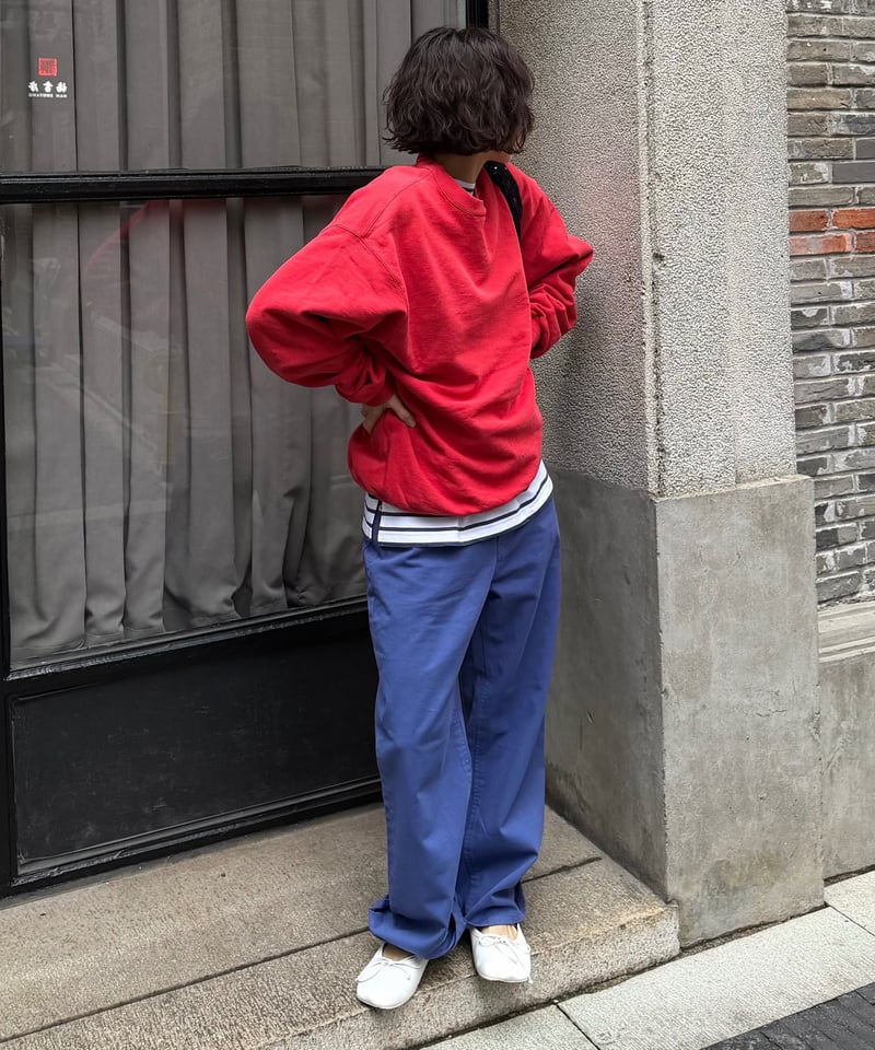 vintage blue cotton pants | ok.soon