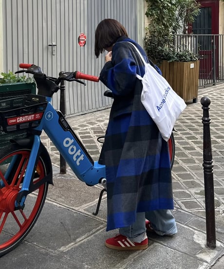 buffalo check wool coat