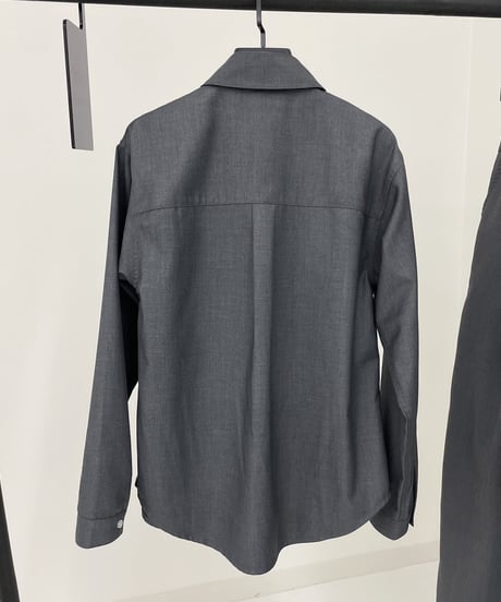 front fly shirt (gray)