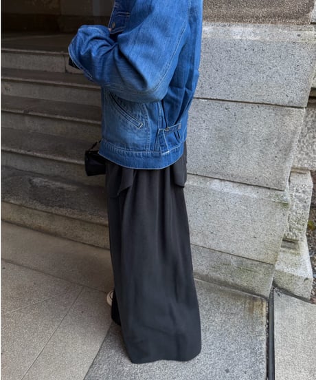 shirt&long skirt relax setup