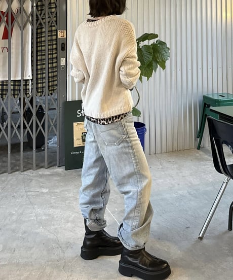 wool blend knit ivory
