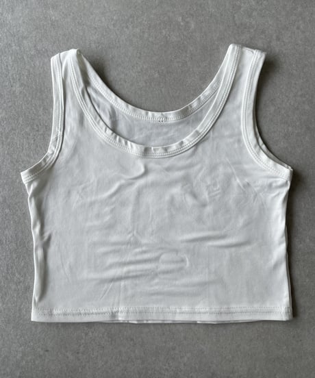 cropped tank (white/black)