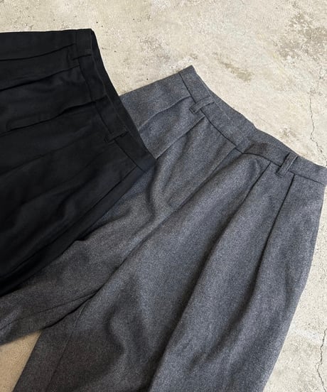flannel wide slacks
