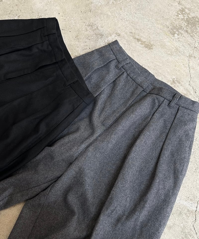 flannel wide slacks | ok.soon