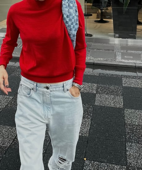 cashmere knit red