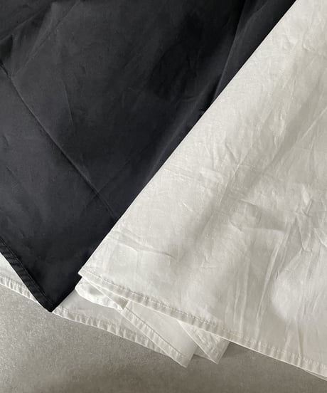 コットンギャザースカートwhite,black