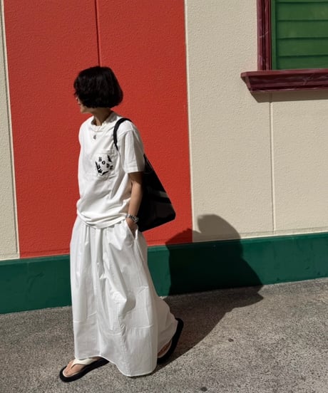 crisp cotton skirt
