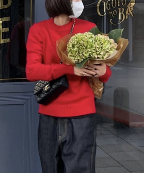 cotton sweater (red)