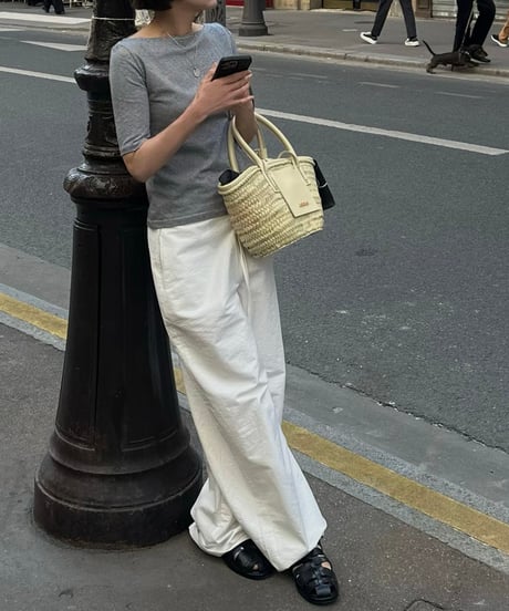 drawstring cotton pants white