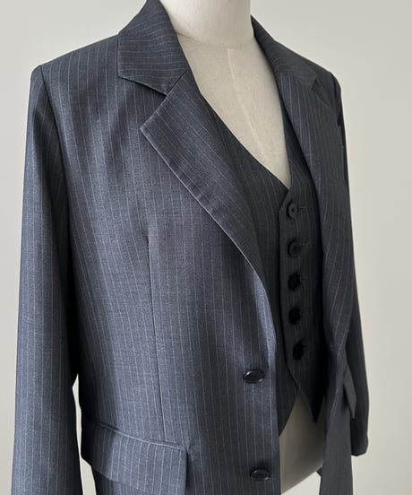 pinstripe tailored jacket