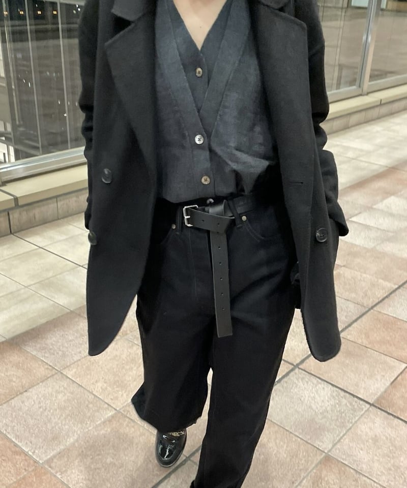 ハンドメイドウールジャケットblack | ok.soon