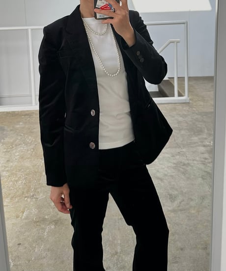 ok.soon×piccadilly velours jacket(black)