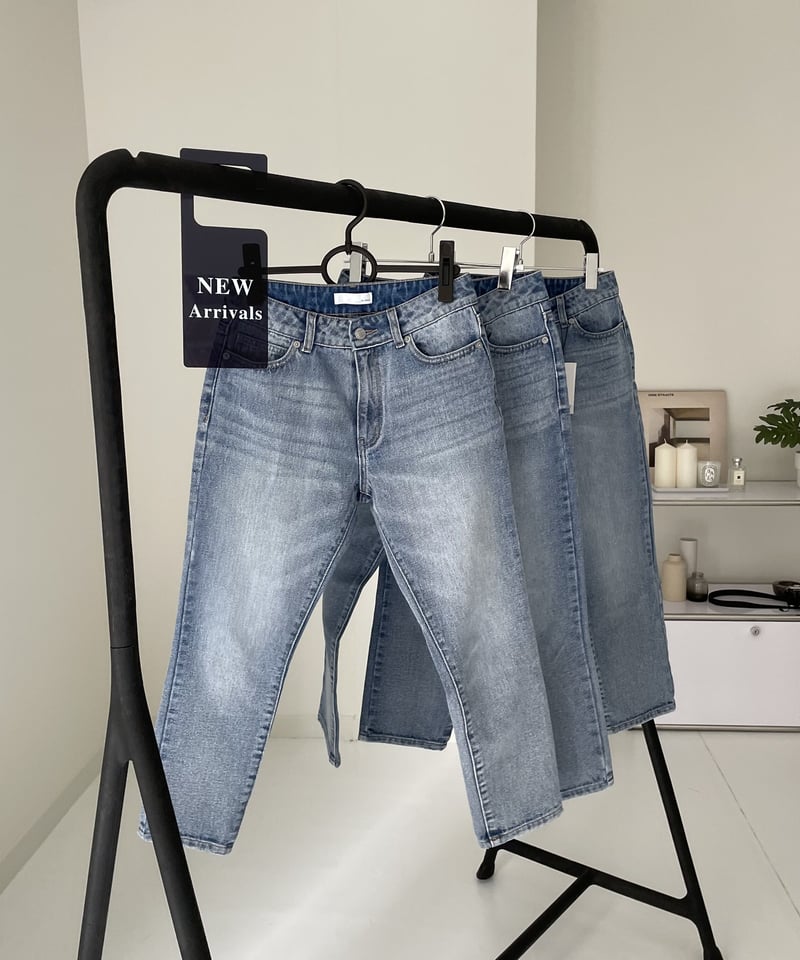 cotton slim pants denim | ok.soon cotton slim pants denim | ok.soon