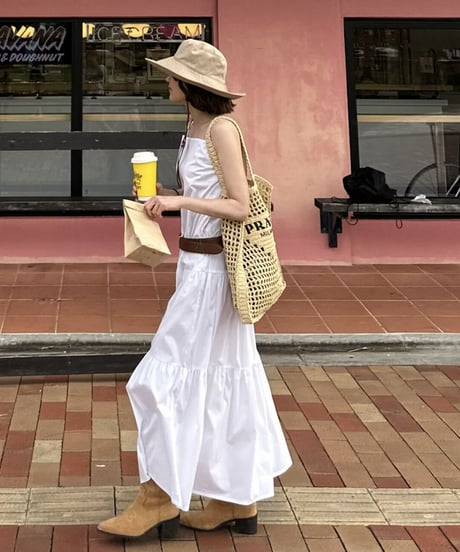 long tiered dress