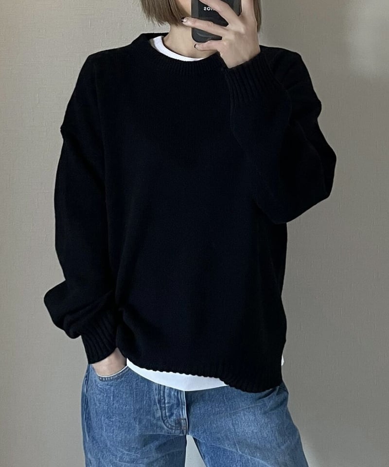 オクスン　ok.soon Tシャツ　黒白　レイヤード layered t-shirt | ok.soon