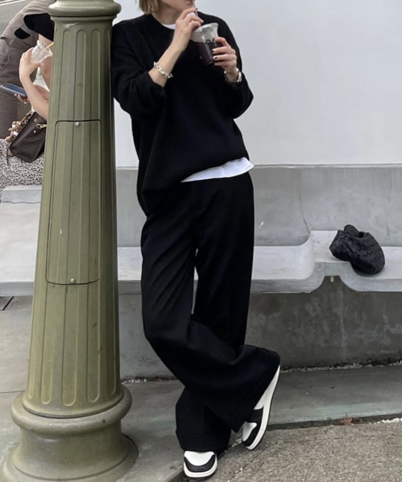 over size crew neck knit | ok.soon