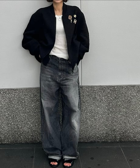 tweed blouson