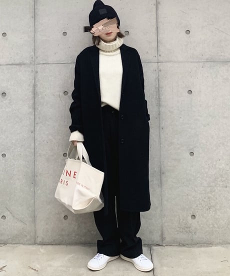 high-waist wool like slacks