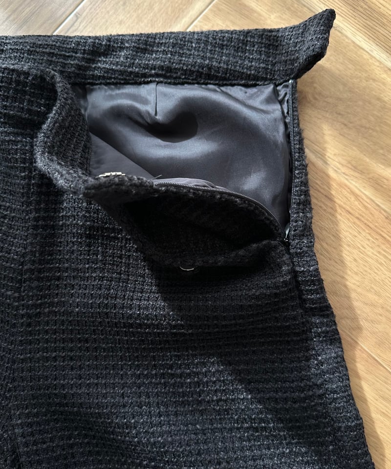 monotone tweed wide pants | ok.soon