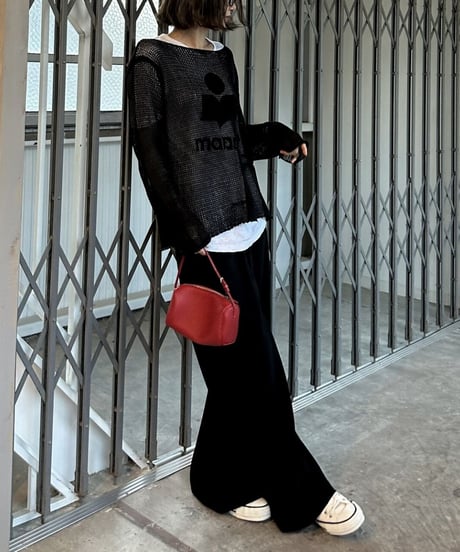 linen mesh knit(black,beige)