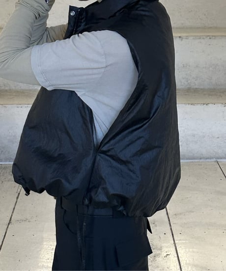 W name down vest black