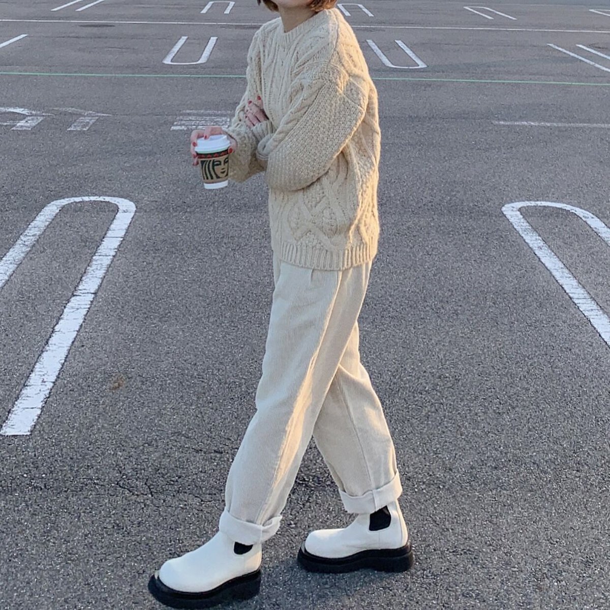 コーデュロイテーパードパンツ | ok.soon