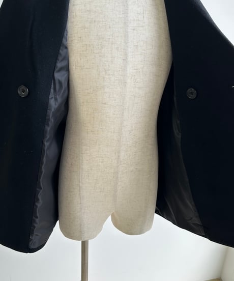 pea coat black