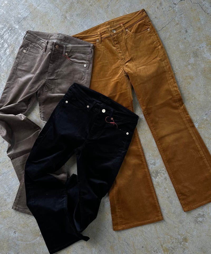 ok.soon×piccadilly velours pants(black/brown/ca ok.soon×piccadilly velours pants(black/brown/ca
