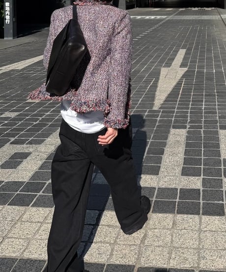 color tweed jacket