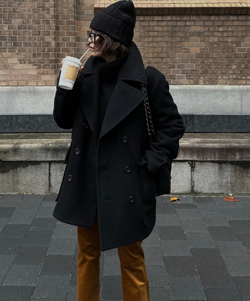 ジャケット・アウター oksoon pea coat black pea coat black | ok.soon - ジャケット・アウター