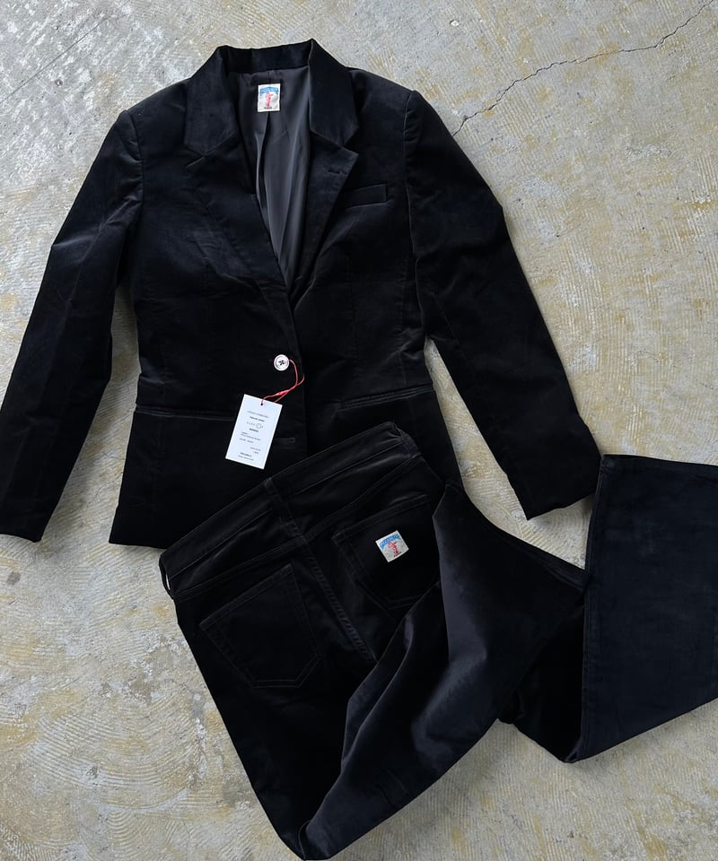 ok.soon×piccadilly velours jacket(black) | ok.soon