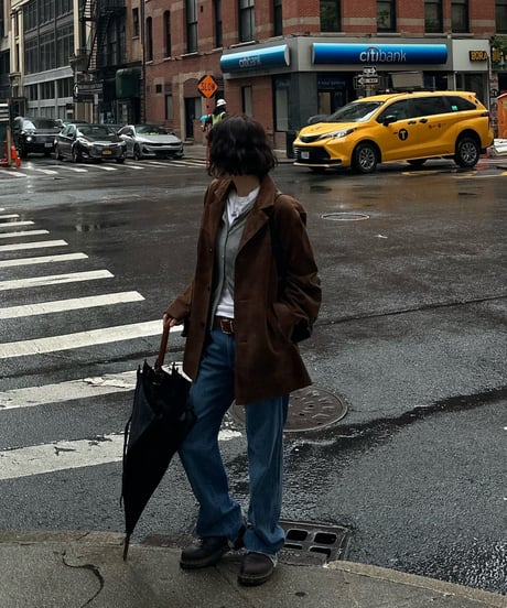 classic suede jacket brown