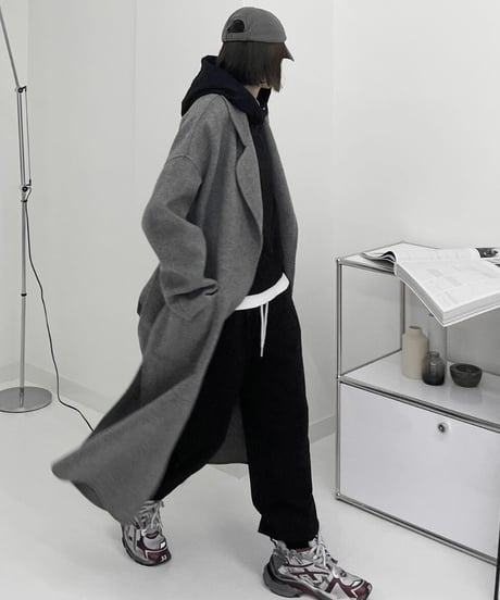compact hoodie (black/gray)