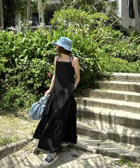 long tiered dress