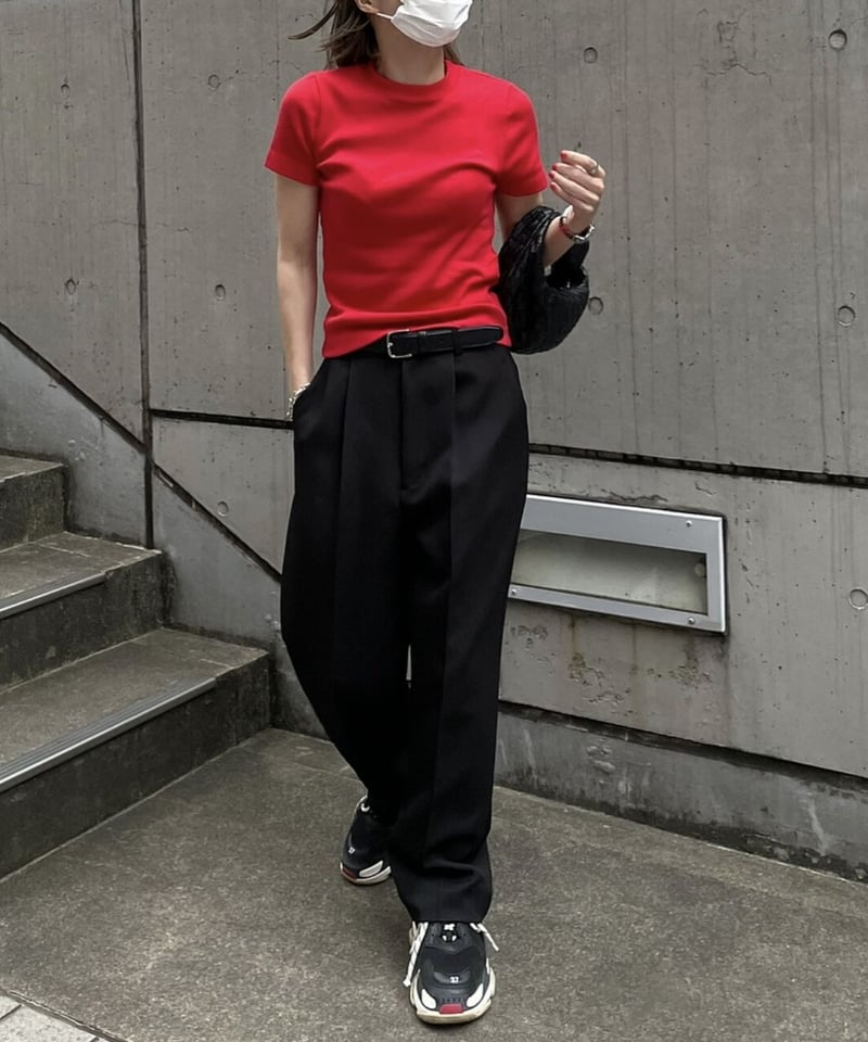 tailored slacks(black/camel) | ok.soon