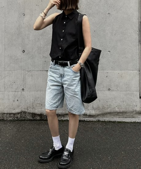 linen blend sleeveless shirt