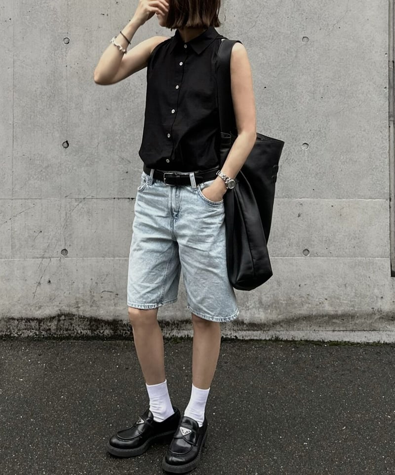 linen blend sleeveless shirt | ok.soon