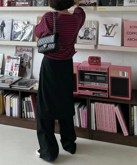 trousers with skirt